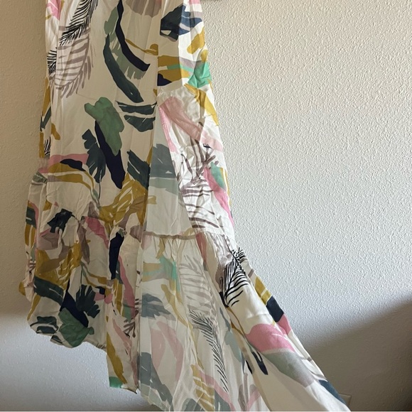 NWT L*Space Floral Josephine One Shoulder Maxi Dress Size 8 - Picture 9 of 11